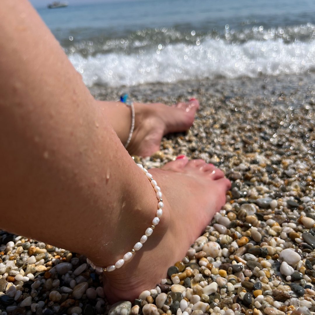 Pearl & Gold Anklet