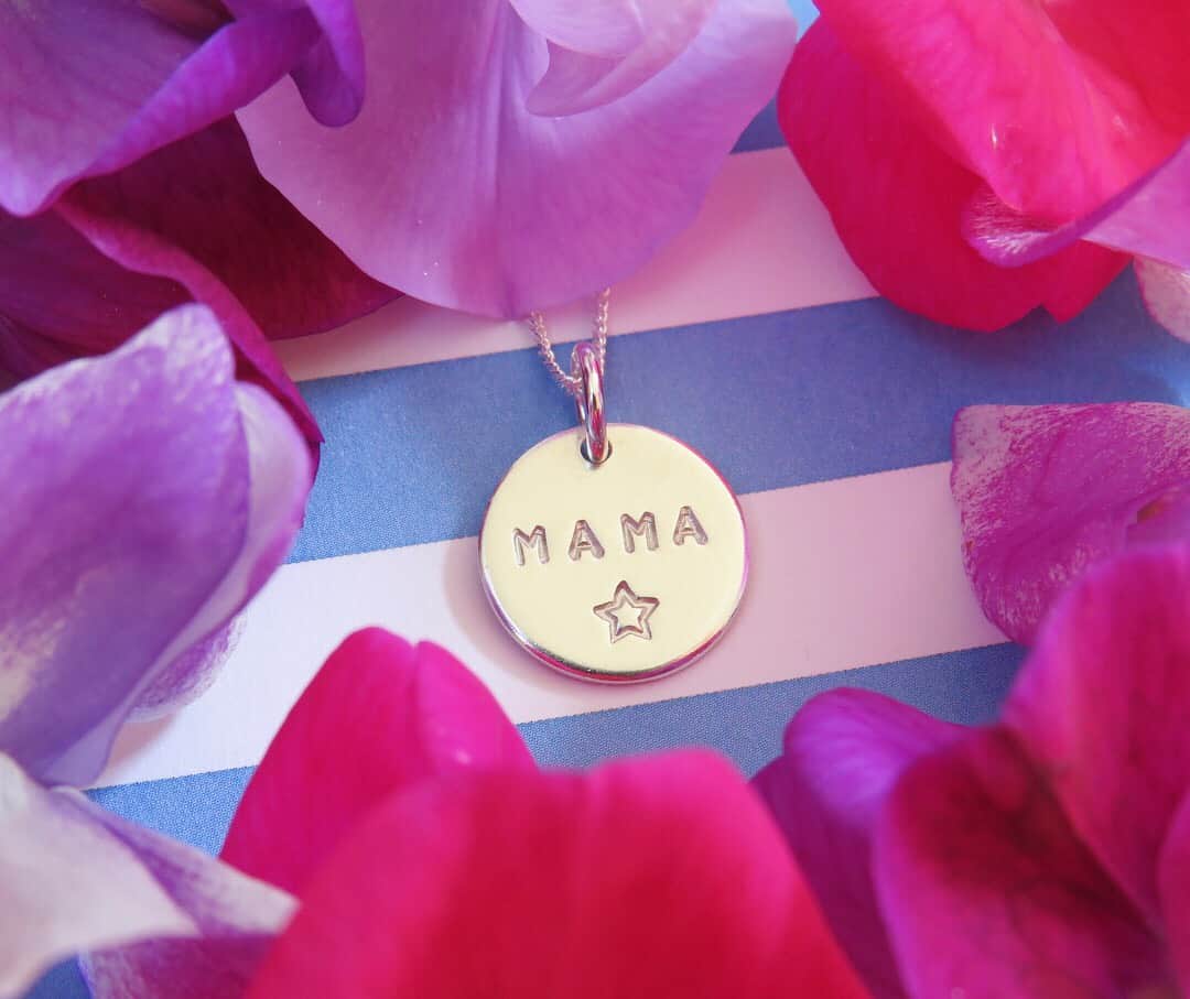 Personalised midi disc necklace