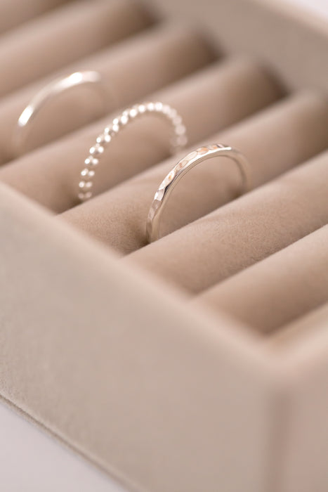 Sterling silver stacking rings