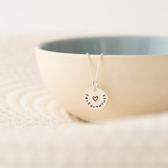 Personalised heart necklace