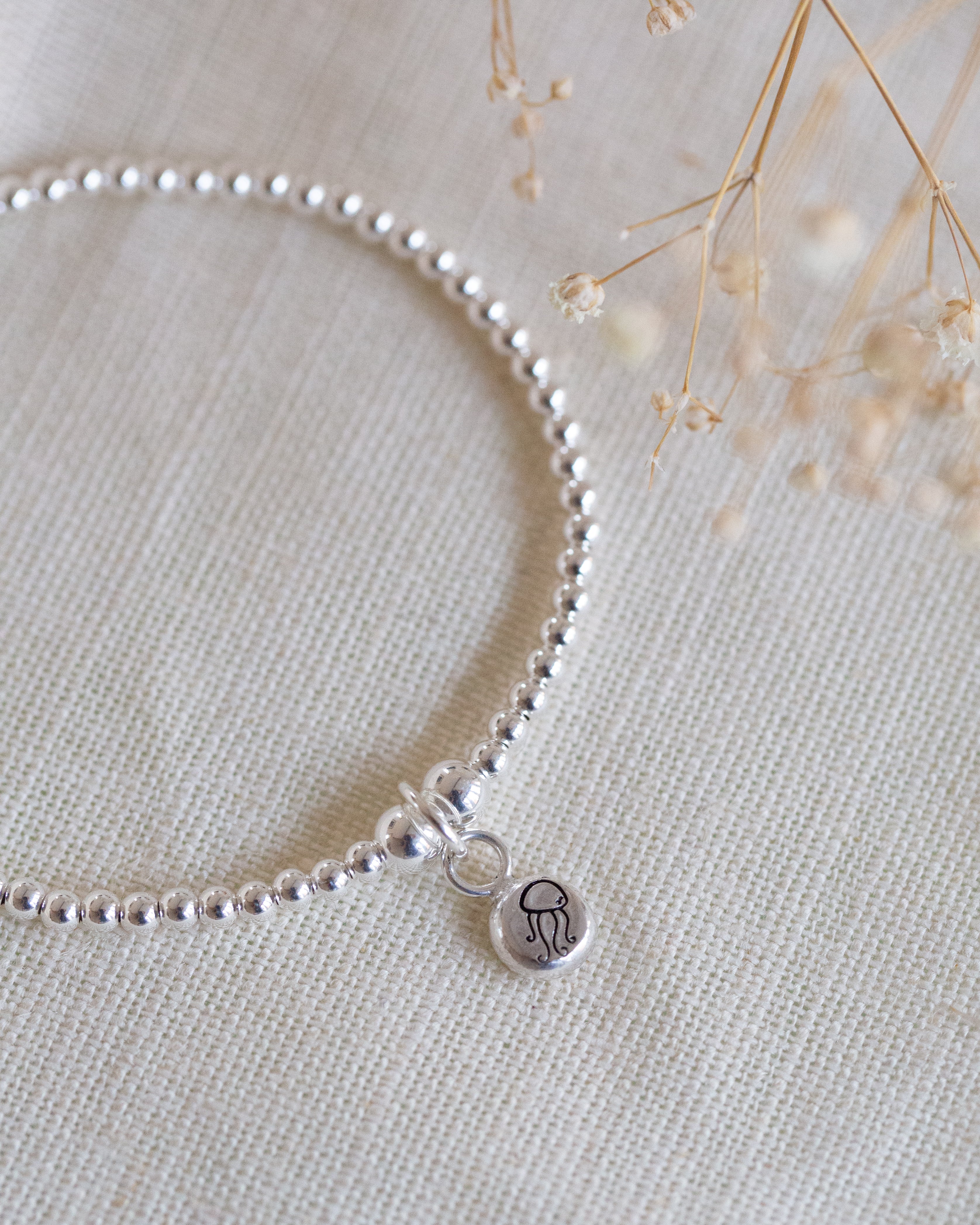 Pebble beaded bracelet