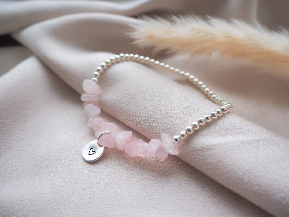 Rose Quartz Silk Bracelet – Sweethearts & Darlings