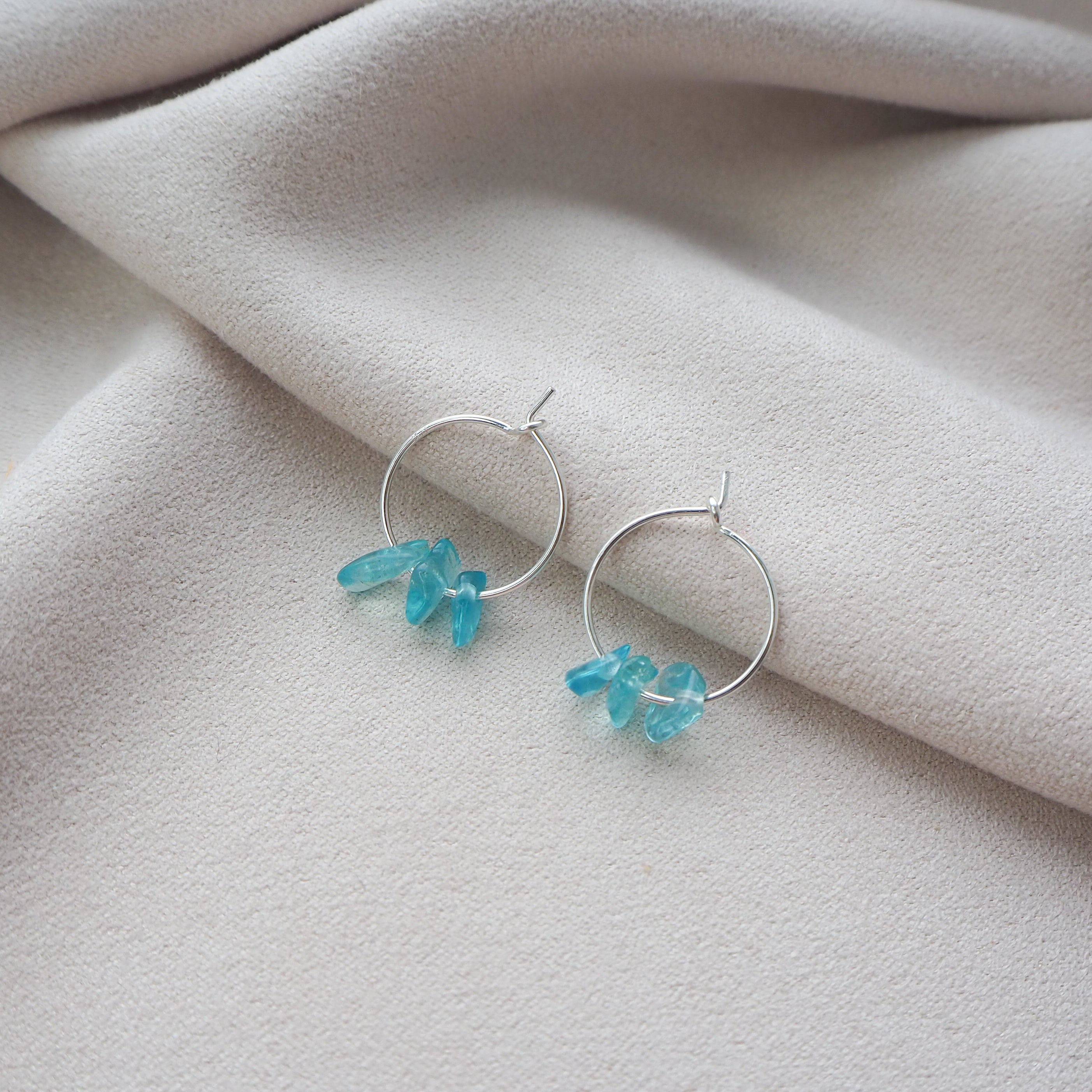 Crystal hoop earrings