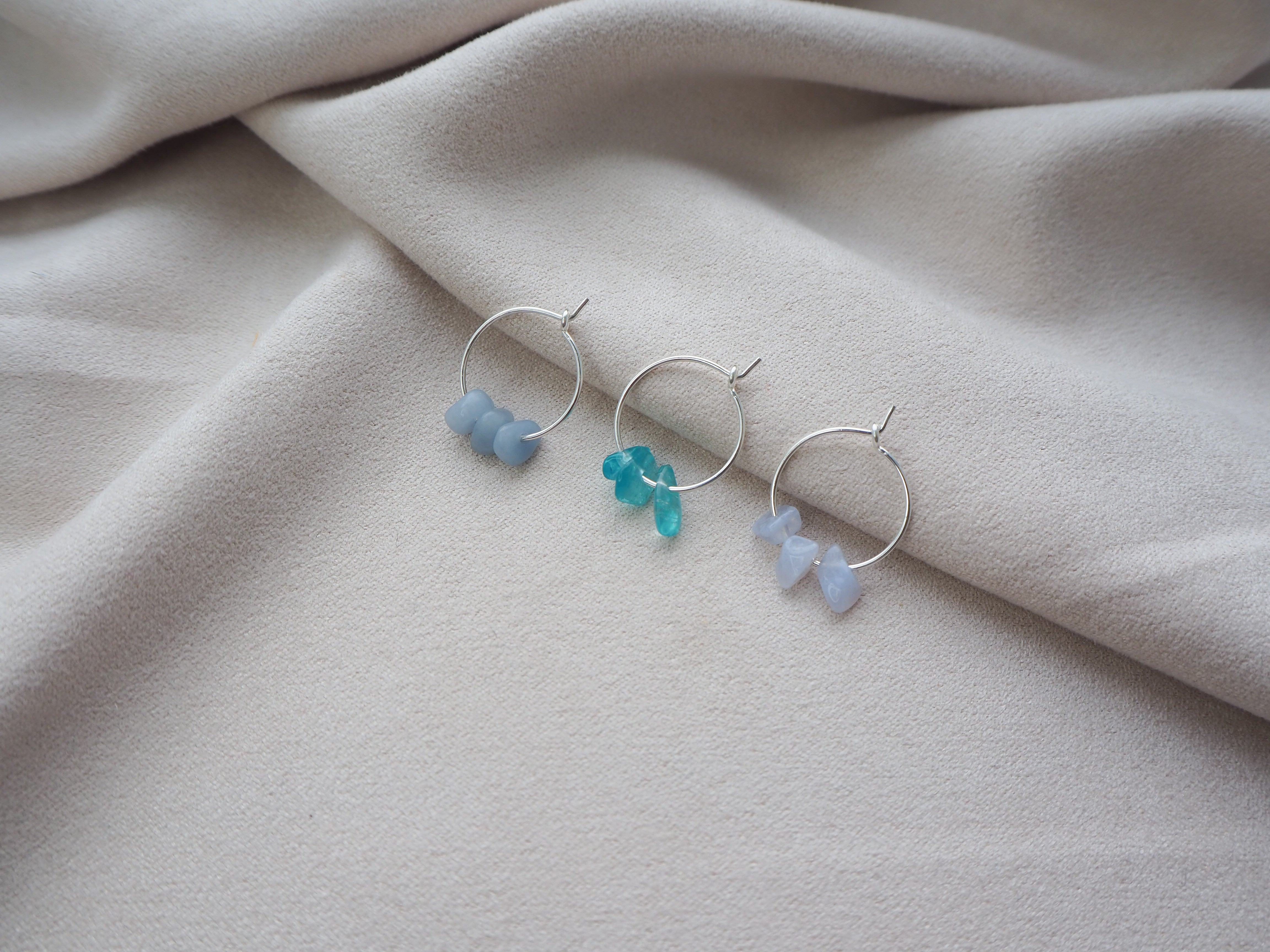 Crystal hoop earrings