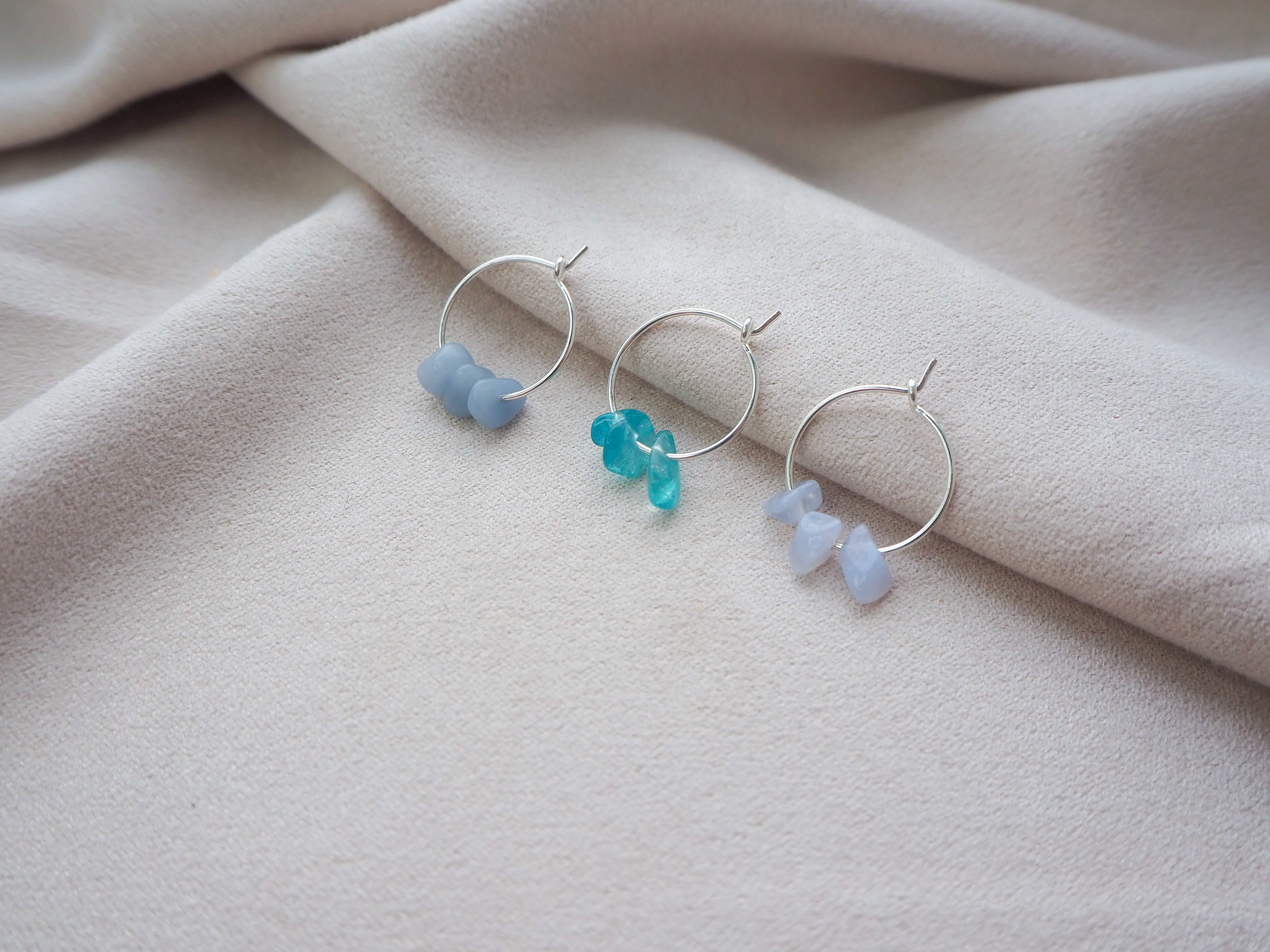 Crystal hoop earrings