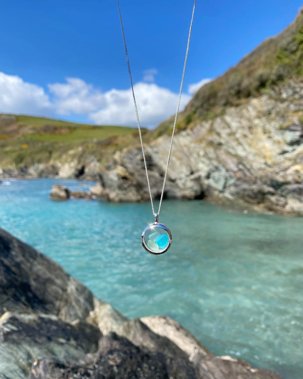 Cornish Sea glass locket