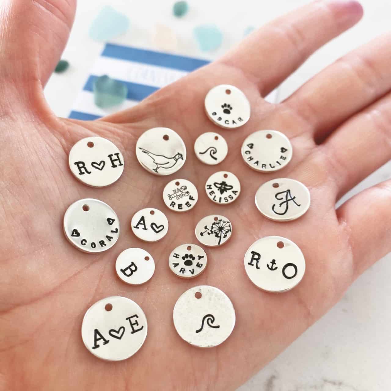 Midi hand stamped disc