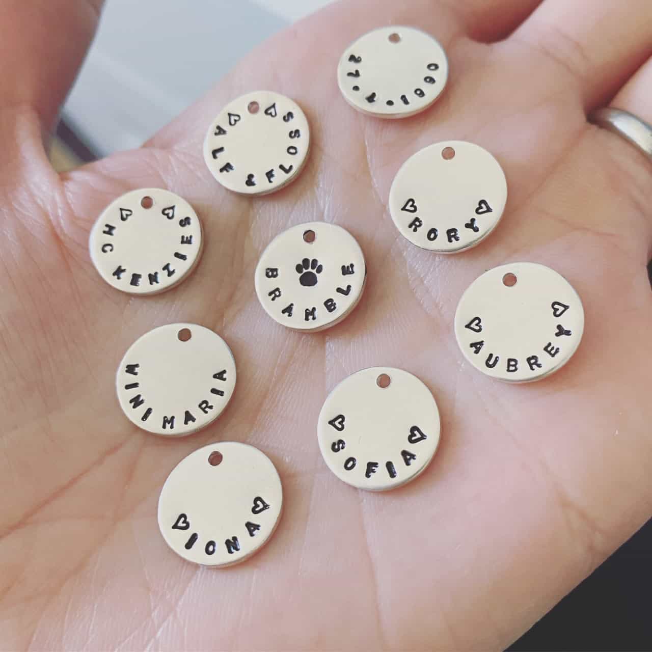 Midi hand stamped disc