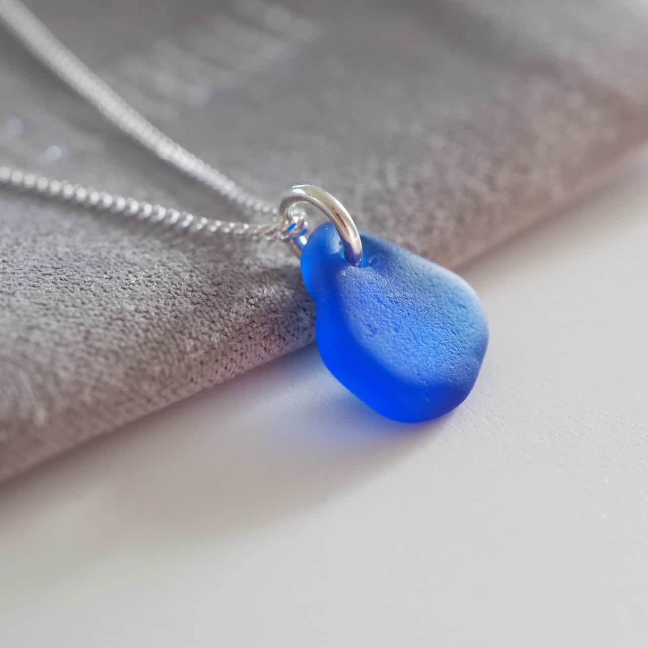 Cornish sea glass necklace