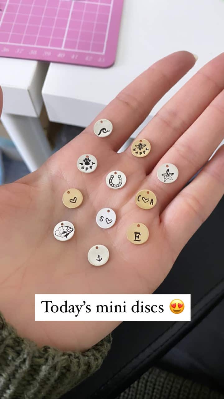 Mini silver disc