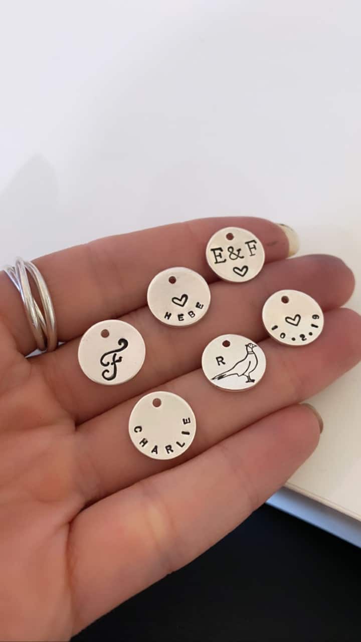 Midi hand stamped disc