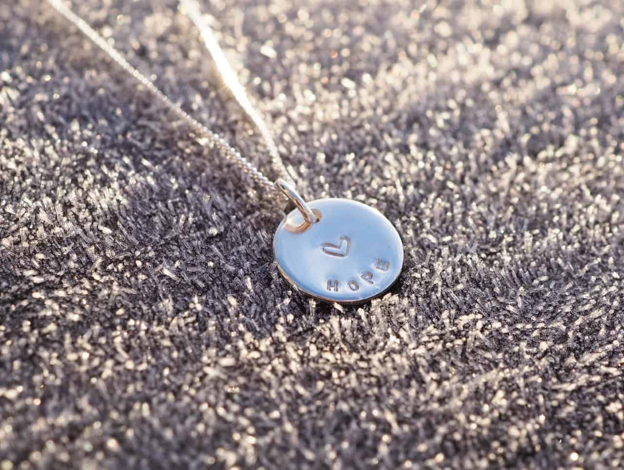 Personalised midi disc necklace